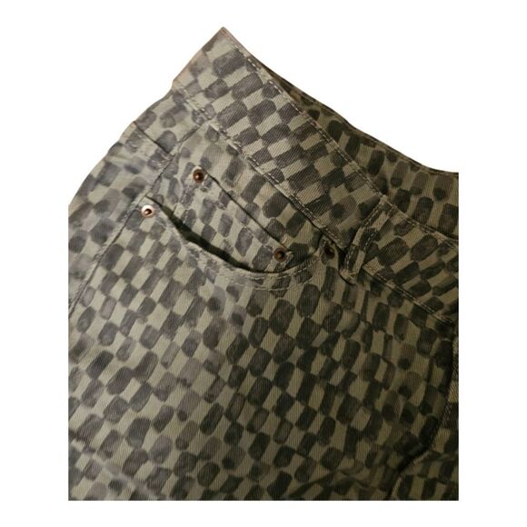 NWT FUTURE COLLECTIVE Straight Leg Checkered Denim Pant - Size 8 - Picture 6 of 12